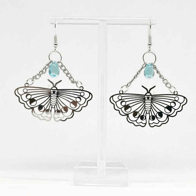Chain Moth Earrings