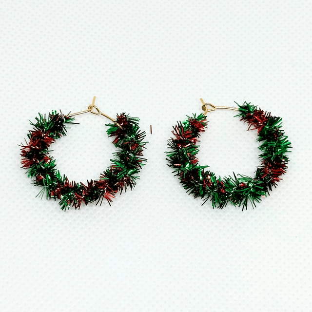 Christmas Wreath Hoops