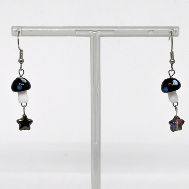Glass Mushroom Earrings