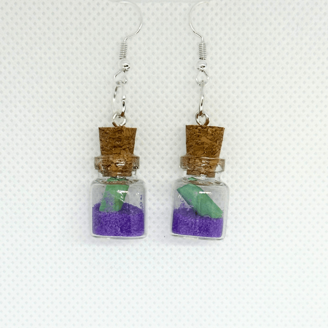 Colourful Message in a Bottle Earrings