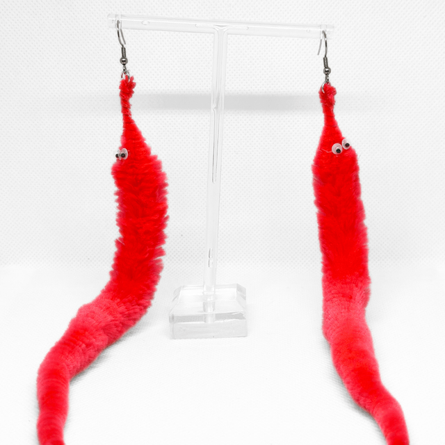Worm on a String Earrings