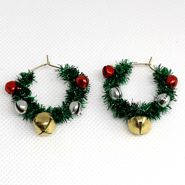Christmas Wreath Hoops