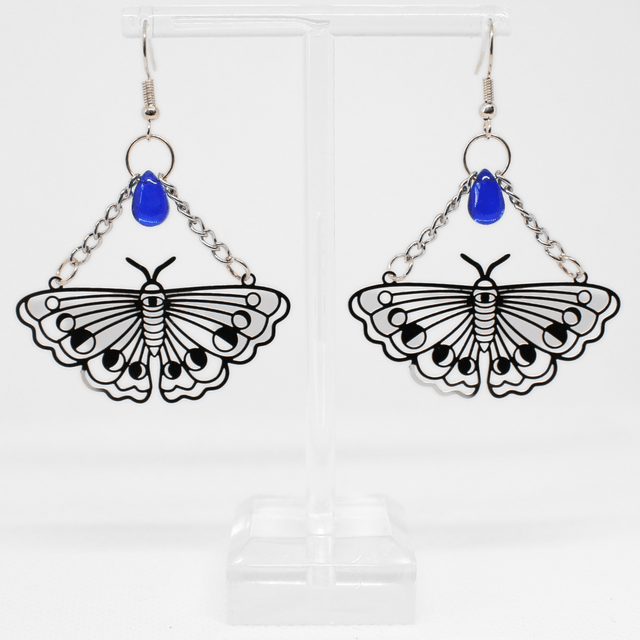 Chain Moth Earrings