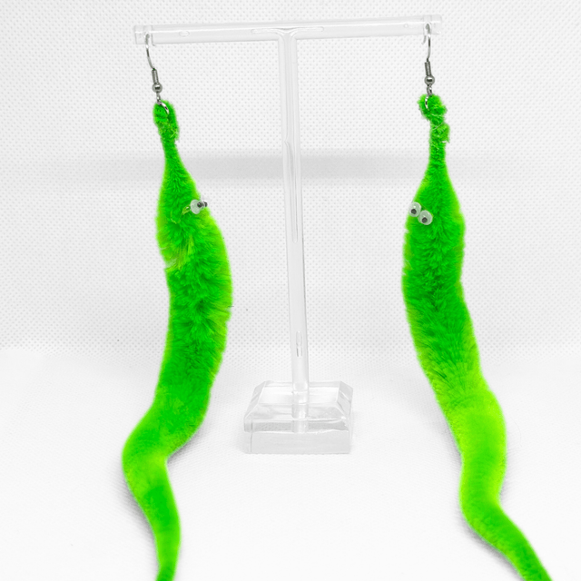 Worm on a String Earrings