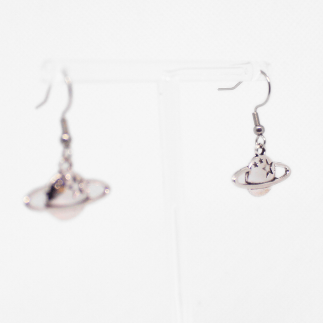 Silver Planet Earrings