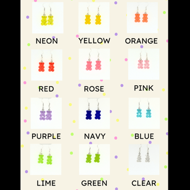 Gummy Bear Earrings