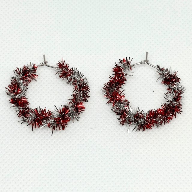 Christmas Wreath Hoops