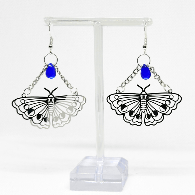 Chain Moth Earrings