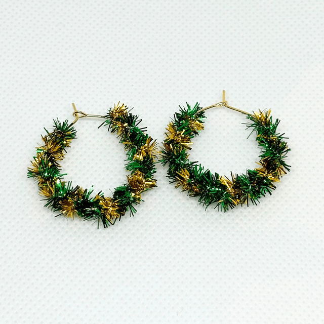 Christmas Wreath Hoops