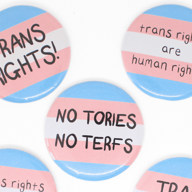 Trans Rights Large Badge