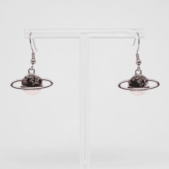 Silver Planet Earrings