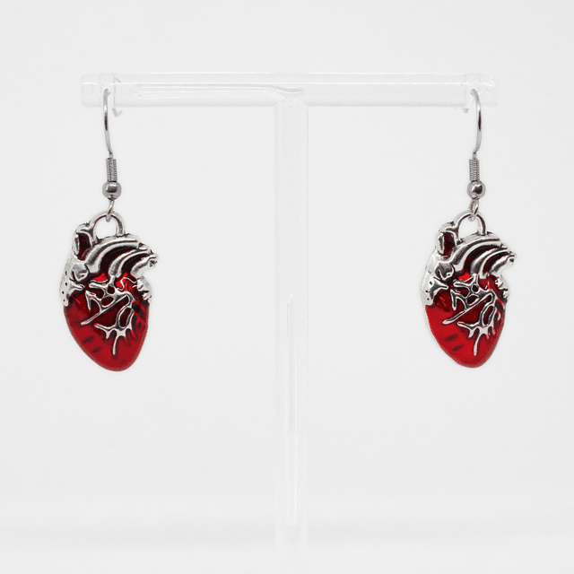 Red Heart Earrings