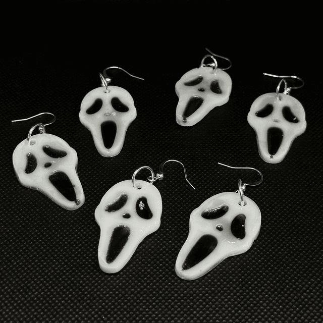 Ghostface Scream Earrings 