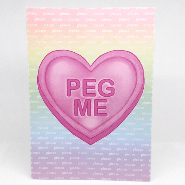 Peg Me Greeting Card