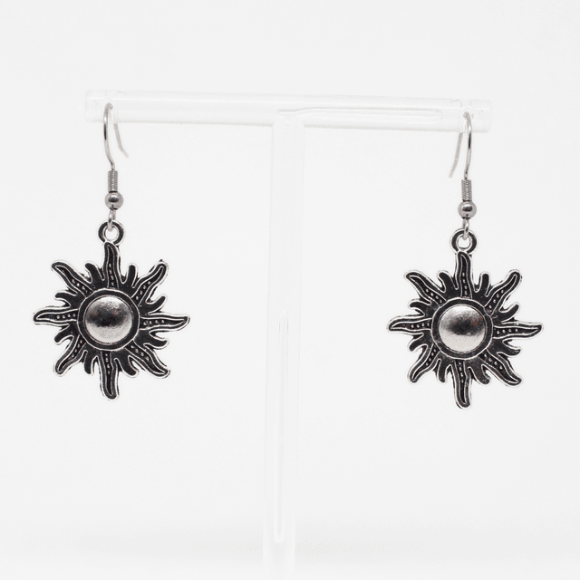 Sun Pendant Earrings